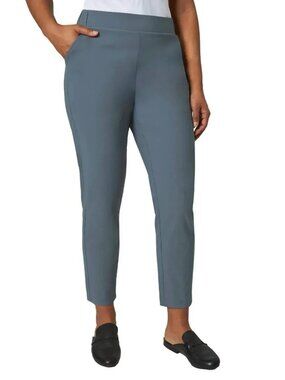 Modern Ambition Women's High-Rise Travel Pants, Blue, Size XXL